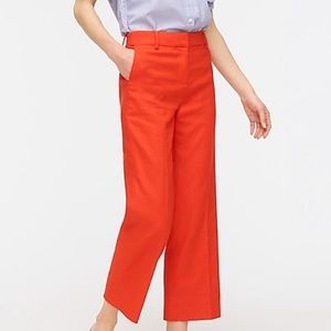 Orange jcrew linen pants